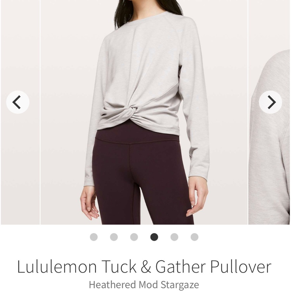 Lululemon Tuck & Gather Pullover
